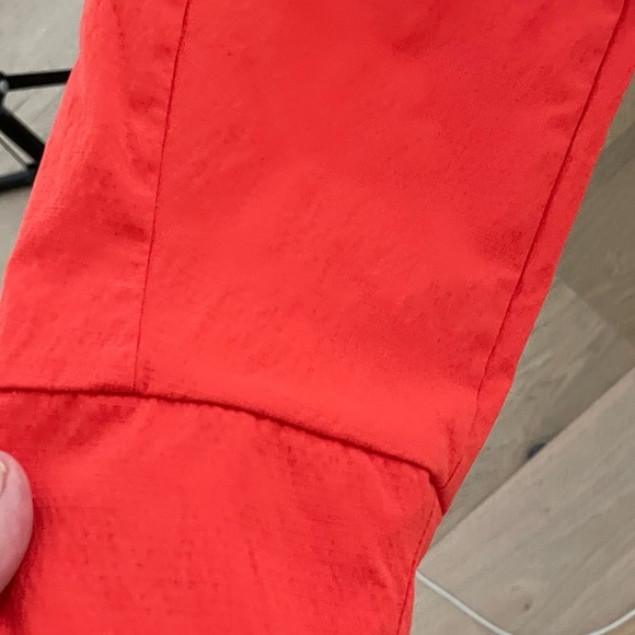Vibrant Red Athleta Trekkie Joggers with Drawstring Waist and Straight Leg. - Picture 7 of 9